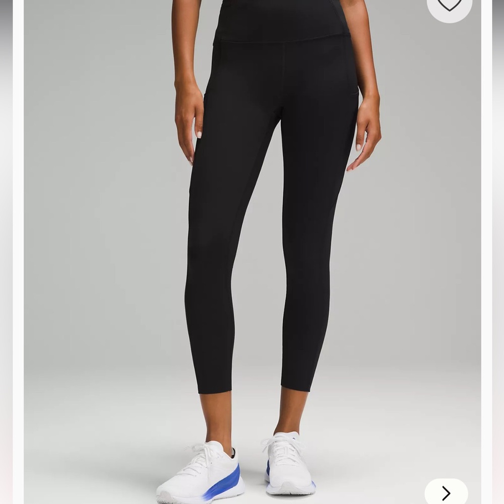 Lululemon Fast and Free Black Leggings 28”